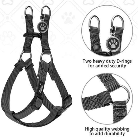 PUPTECK No Pull Step-In Dog Harness w/Paw Print Tag S/M NEW NWT - Picture 3 of 13